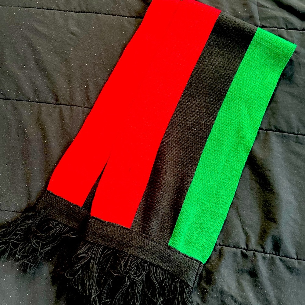 Red Black & Green Scarf